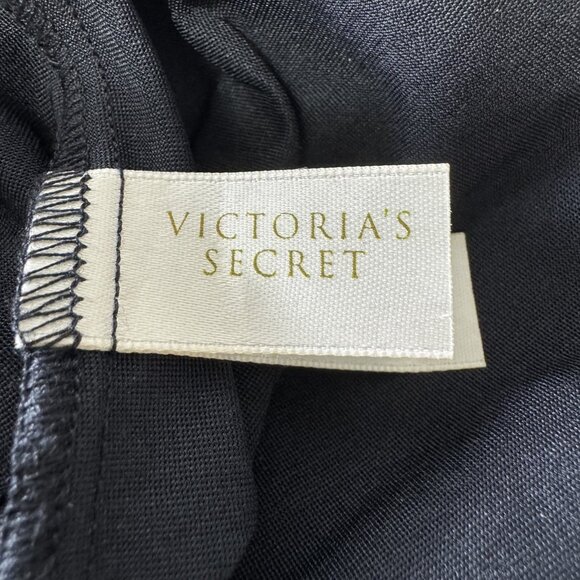 Victorias Secret Black Shaper Slip Dress Lace Nylon Spandex 34B Vintage 1990s - Picture 6 of 7